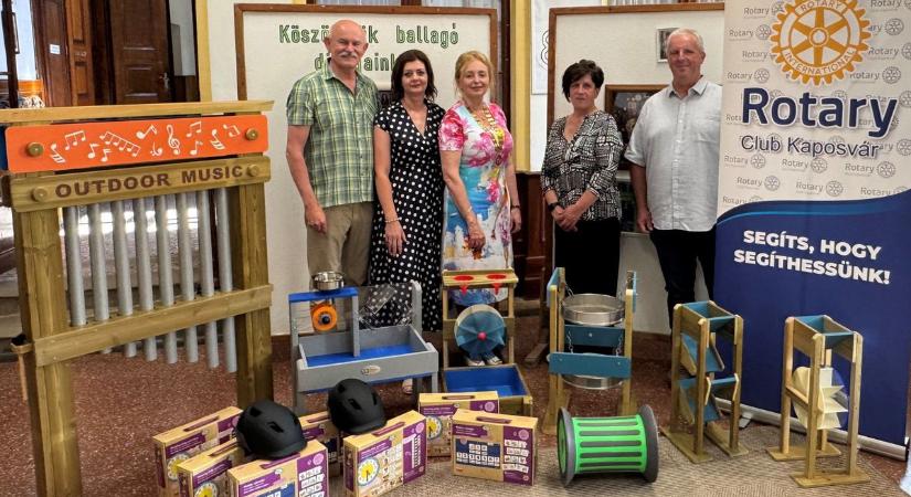 Hárommillió forintos Rotary-támogatás segíti a somogyvári intézményben a sajátos nevelési igényű gyerekeket