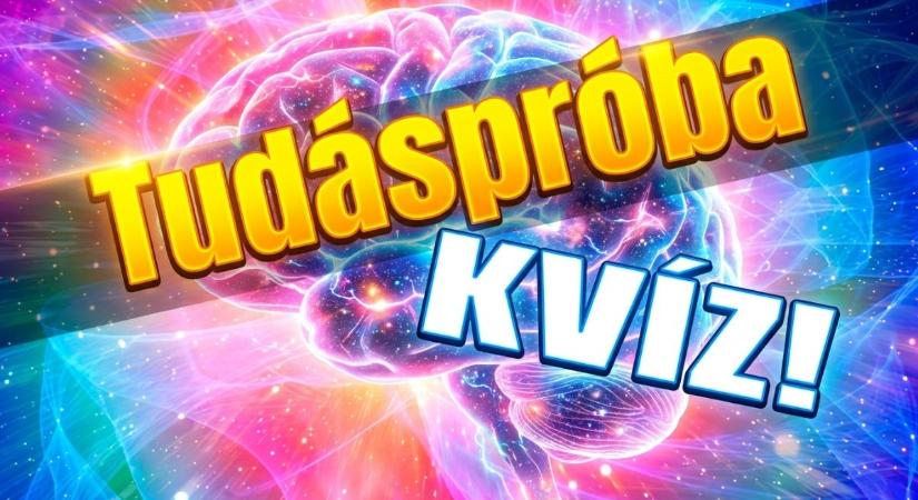 Tudáspróba Kvíz: Lássuk, meg tudod válaszolni mind a 10 kérdést?