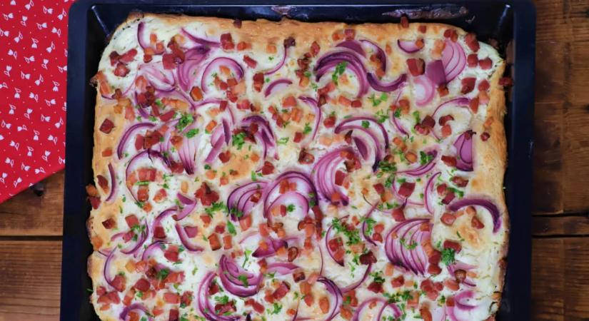 Így készül a magyarok pizzája: kenyérlángost sütöttünk és imádtuk! – Videó!