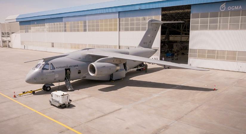 Túl van első nagyobb karbantartásán a Magyar Honvédség Embraer szállítógépe
