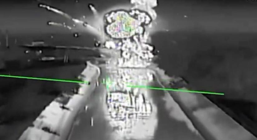 Videó: drónnal semmisítettek meg egy vasúti hidat a Krímben az ukránok