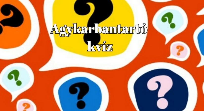 Itt egy agykarbantartó kvíz, amely nem csak megdolgoztat, de még a napod is vidámabb lesz tőle