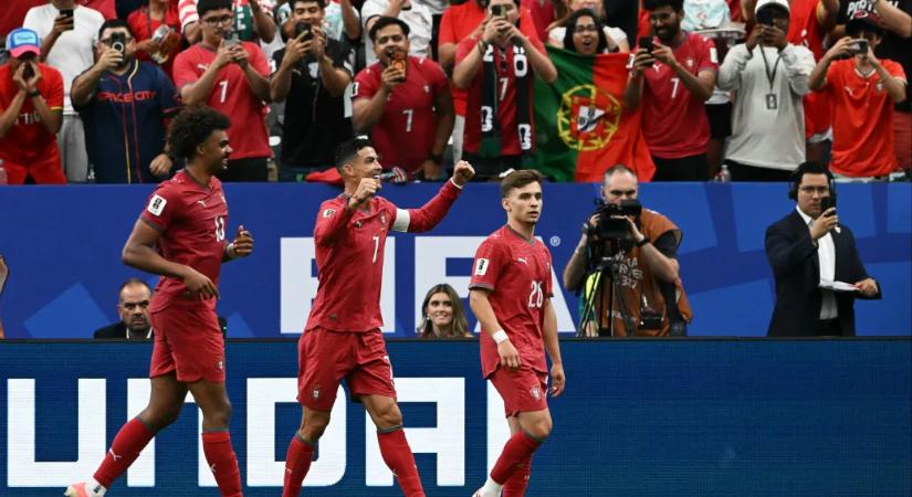 Portugália öt gólt lőve gyalulta le az üzbégeket, Ronaldo történelmet írt