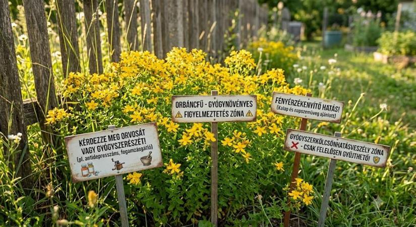 Orbáncfű a kert szélén: aranysárga virág vagy gyógynövényes figyelmeztetés?