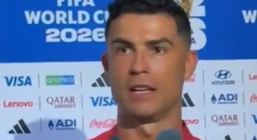 Videó: így reagált Cristiano Ronaldo azokra a kérdésekre, melyekben szóba kerültek Messi góljai