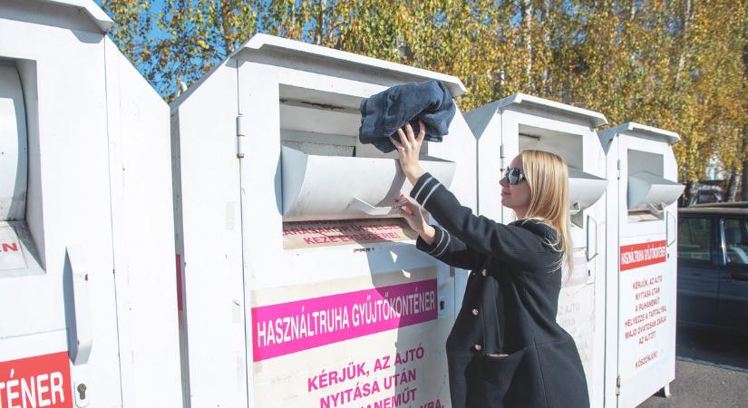Megrongálták a ruhagyűjtő konténert a baranyai városban