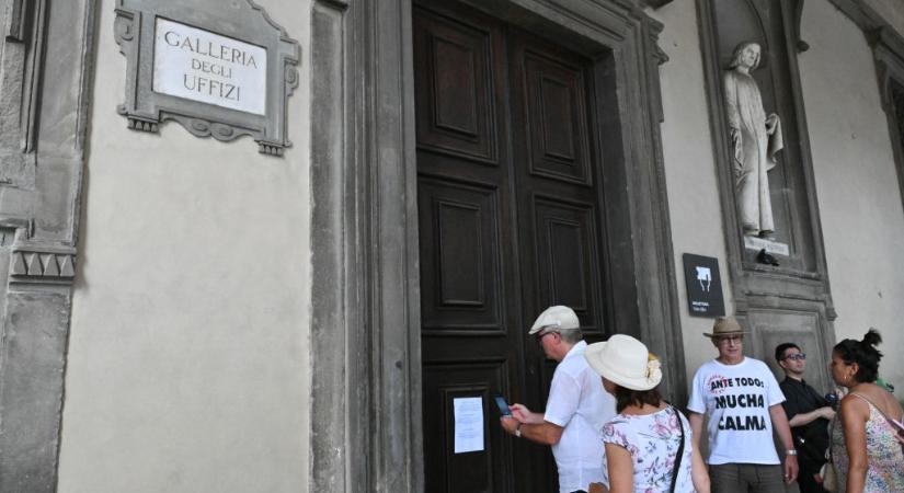 A legnagyobb hőségben romlott el a klímaberendezés a firenzei Uffizi-képtárban