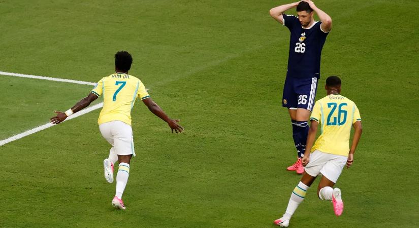 Vinícius Júnior góljával vezet Brazília Skócia ellen – videó