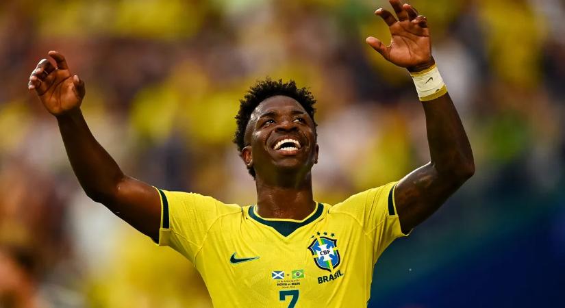 Vinícius: Ancelotti tartozik nekem egy ajándékkal, mert nem hitte, hogy fejjel is tudok gólt szerezni