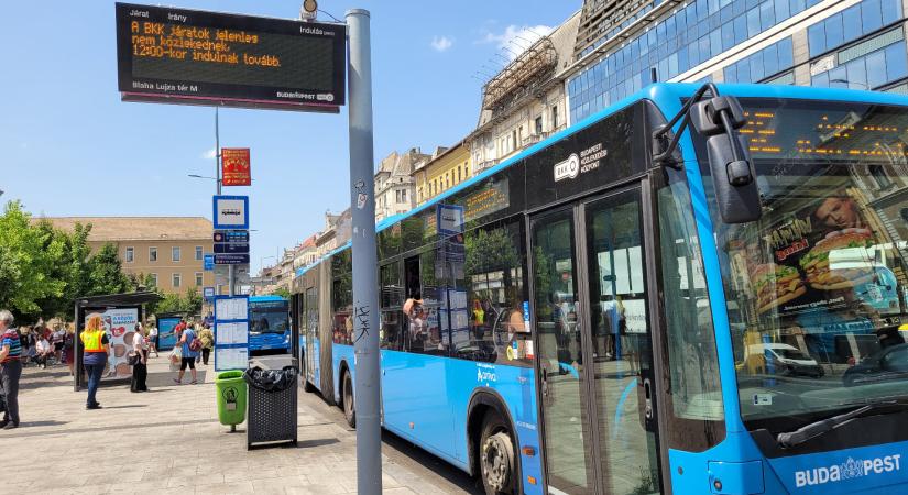 A BKV-buszok többségén 35 fok felett leáll a klímaberendezés