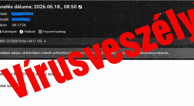 Csaló e-mail érkezhet „gyorszol.hu” végződésű címről!