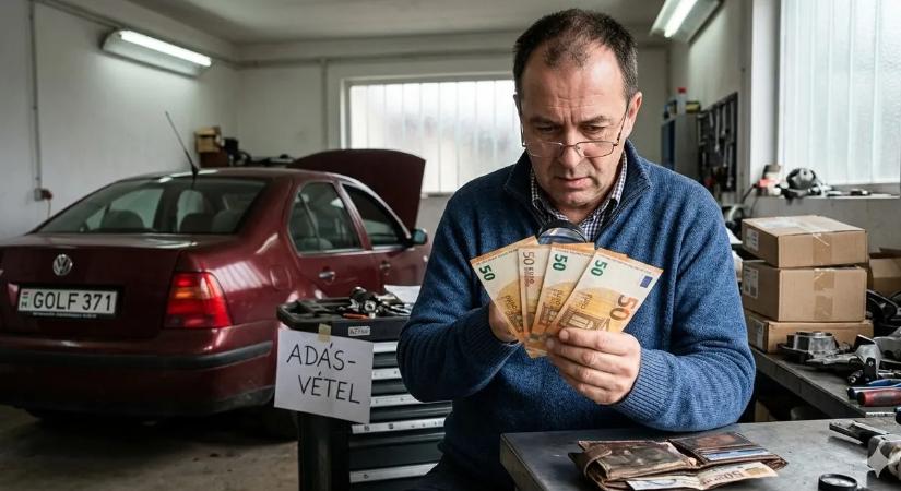 Tízezreket adott vissza a gyanútlan eladó a csalónak, aki hamis euróért vitte el az autóját