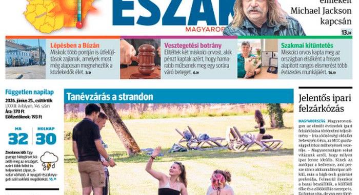 Megszűnik az Észak-Magyarország mint napilap