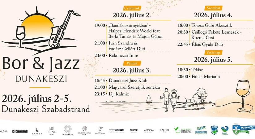 Bor & Jazz Fesztivál 2026 Dunakeszi