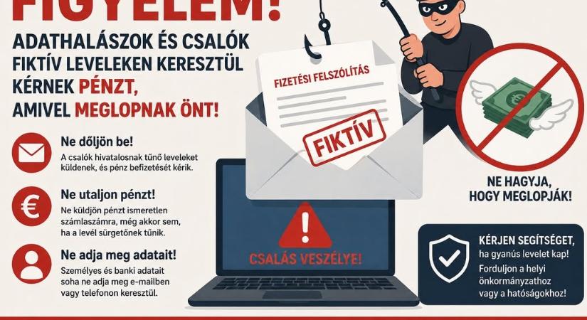Hamis adófizetési felszólításokra figyelmeztetnek a városok