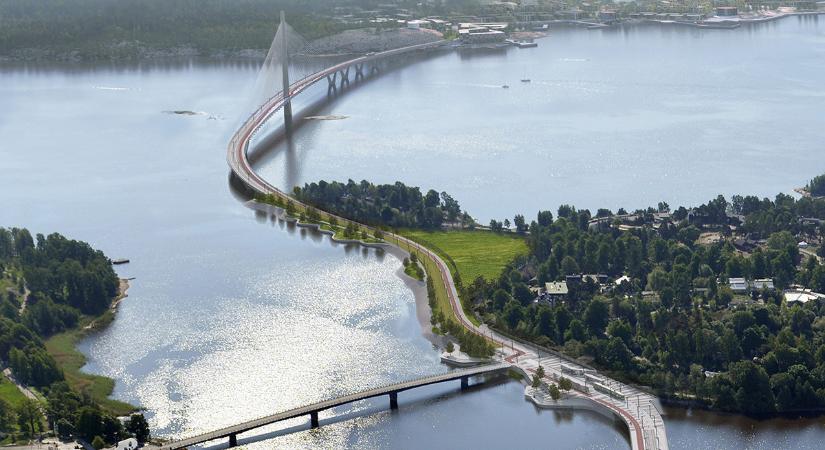 Gyalogoshíd Helsinki legújabb nevezetessége