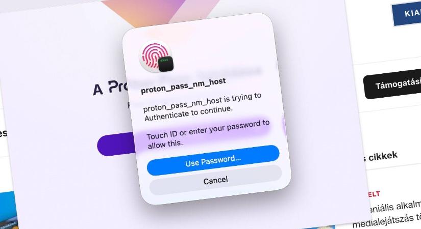 Proton Pass tipp: biometrikus feloldás a Chrome böngészőben