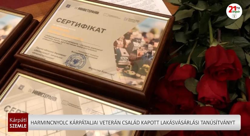 Harmincnyolc kárpátaljai veterán család kapott lakásvásárlási tanúsítványt (videó)