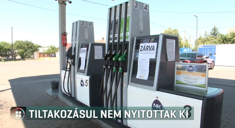 Benzinkutasok tiltakoznak: több mint 100-an nem nyitottak ki