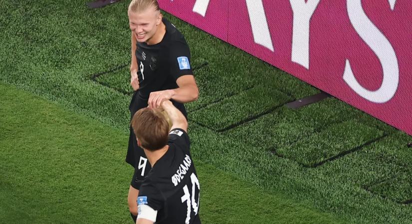 Haaland és Ødegaard is a padon, szinte a teljes kezdőjét lecserélte a norvég kapitány a franciák elleni meccsre