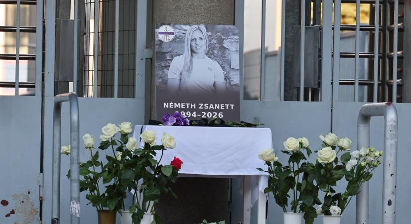 Gyertyagyújtással emlékeztek Újpesten a 11. emeletről kizuhant Németh Zsanettre – fotók