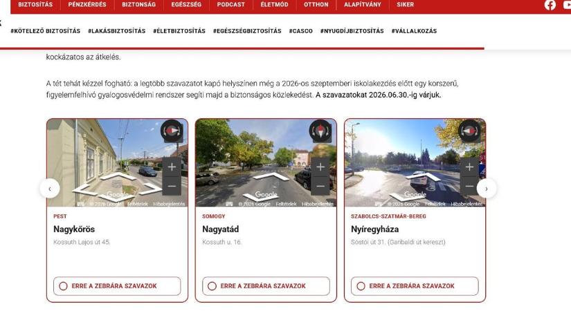 Újabb okoszebra lehet Nyíregyházán – csak a kattintáson múlik, hogy a Sóstói úti kereszteződés nyerjen!