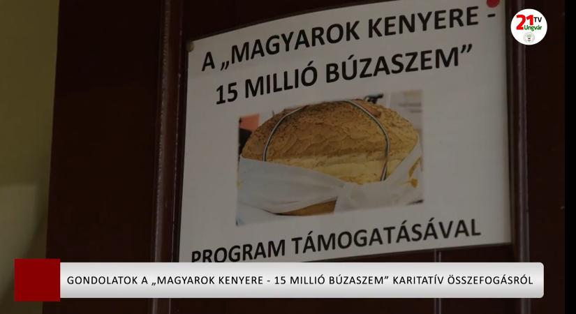 Gondolatok a „Magyarok kenyere - 15 millió búzaszem” karitatív összefogásról (videó)