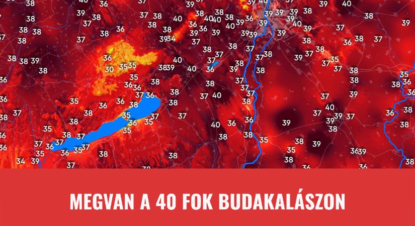 Átléptük a 40 fokot, játszi könnyedséggel dőlt meg a melegrekord