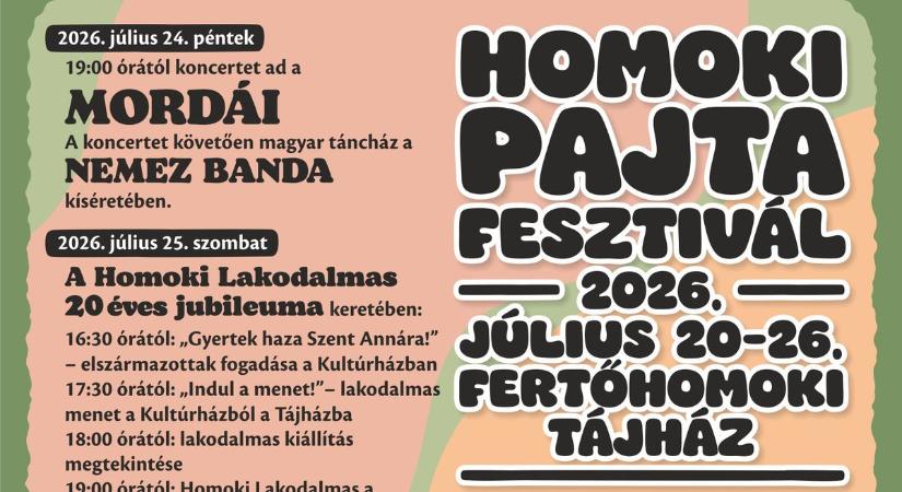 20 éves jubileumot ünnepel a Homoki Lakodalmas – egy hétre megtelik élettel Fertőhomok