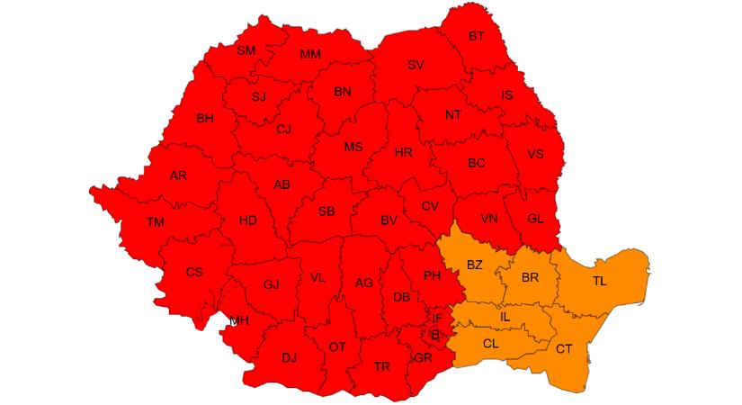 Vörösbe borul az ország – Marad a tikkasztó hőség