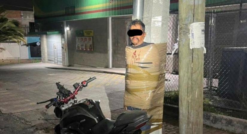 Macskabajuszt rajzol a tolvajok arcára, majd kikötözi őket az utca közepén, keresi a rendőrség a mexikói Batmant