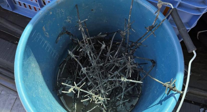Több fürdőző is szögesdrótba lépett a Balatonban