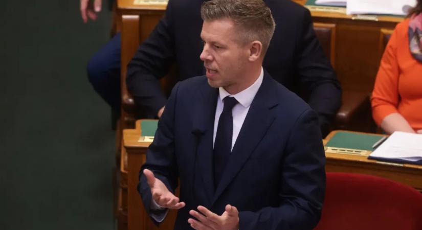 Videón, ahogy Forsthoffer Ágnes elveszi a szót Magyar Pétertől
