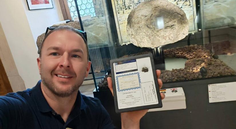 Kincs az űrből: Zoltán őrzi a világ legértékesebb meteoritjának egy darabját, tízszer annyit ér, mint az arany