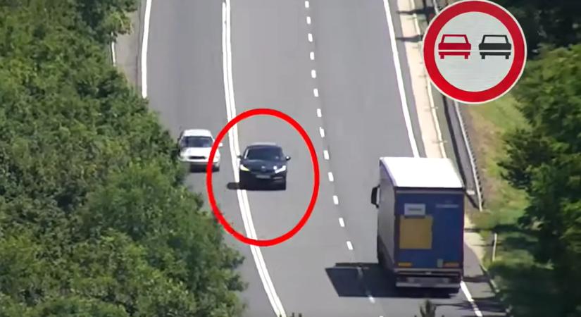 Te észrevetted volna a rendőrségi drónt a szabálytalan előzés közben?