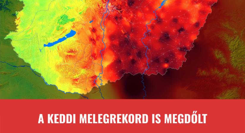 Délelőtt túlszárnyaltuk a mai rekordot