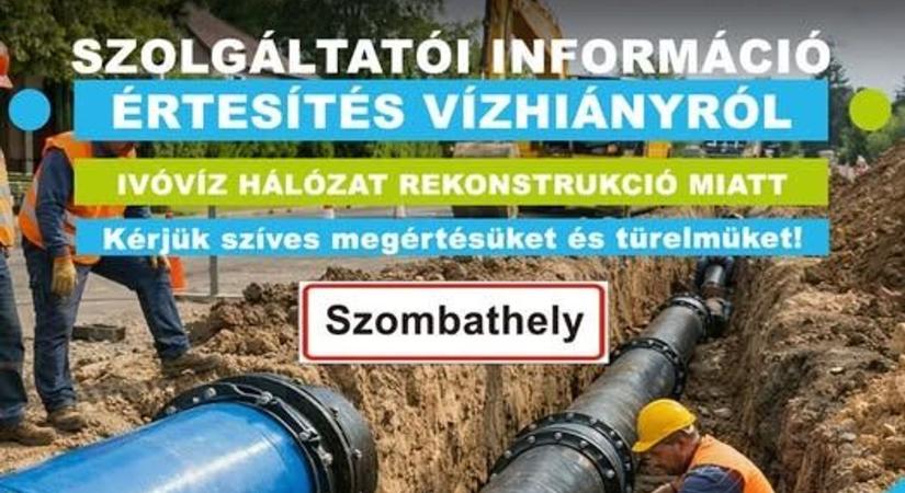 Újabb vízhiány Szombathelyen