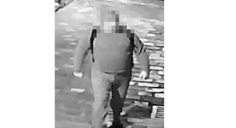Égre-földre keresik az esztergomi rongálót a rendőrök, fotókon a körözött férfi