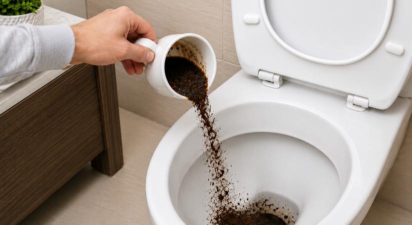 Egyre többen öntenek kávézaccot a WC-be: ezt az egyszerű trükköt mindenki elkezdte használni