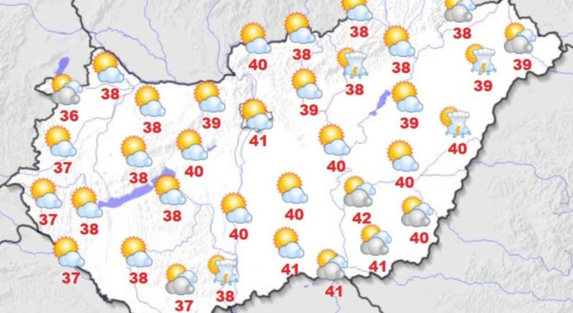Megdőlt az abszolút melegrekord: 42 fok Magyarországon