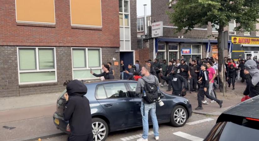 Videó: elszabadult a pokol a holland utcákon