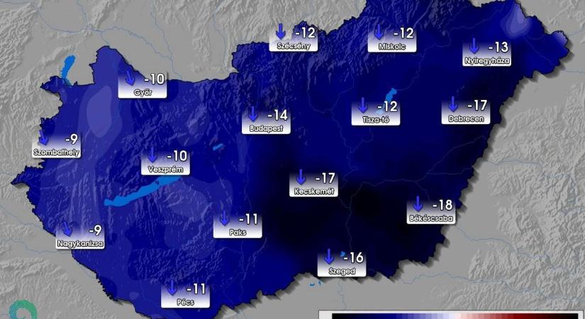 Saccolt a HungaroMet: most kiderül, ebben a zalai városban hány fokkal lesz hűvösebb a hidegfront után