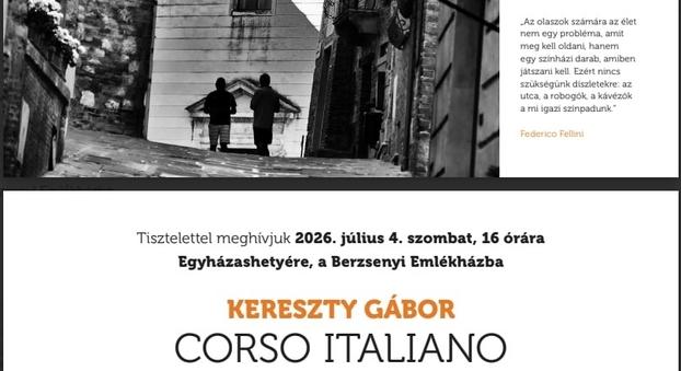 'Corso italiano' - Kereszty Gábor fotótárlata Olaszországról