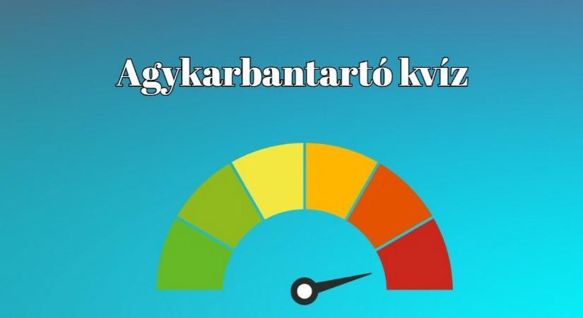 Friss zsenimérő - Tornáztasd meg az agyad ezzel az új villámkvízzel