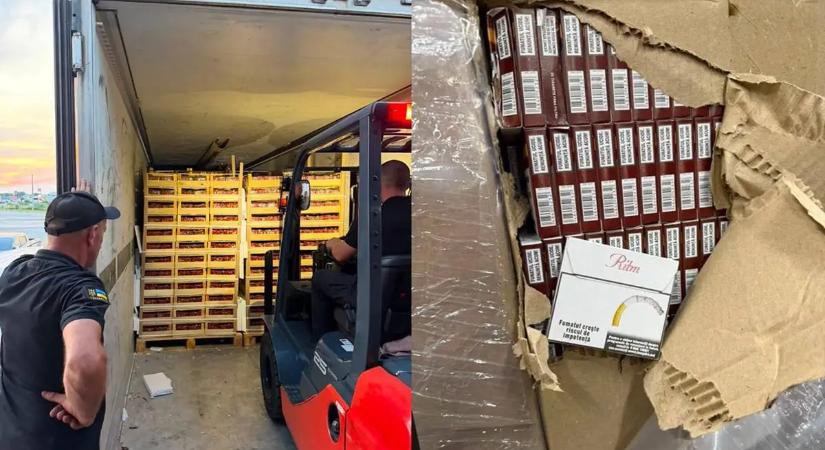 Közel 19 millió hrivnya értékű cigarettát foglaltak le a határátkelőn