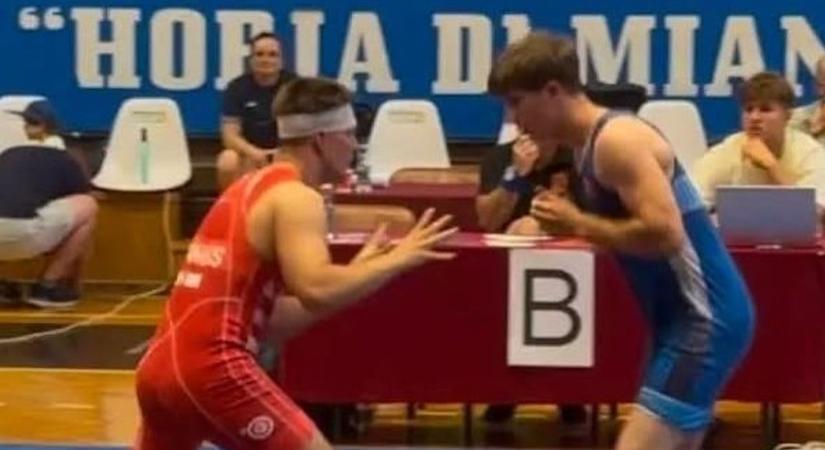 Fogást találtak az ellenfeleken a sportiskolás birkózók
