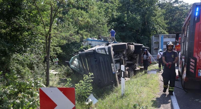 Tragikus kamionbaleset a 66-os úton: rengeteg az áldozat, többen élet-halál között
