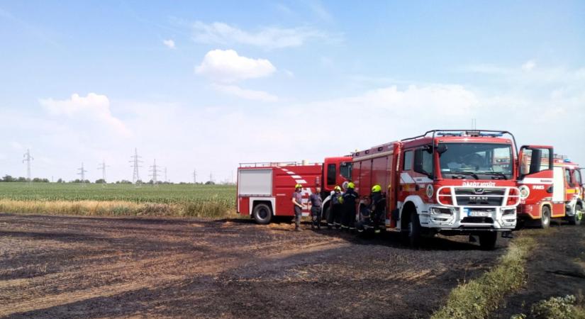 Közel száz szabadtéri tűzhöz riasztották a tűzoltókat