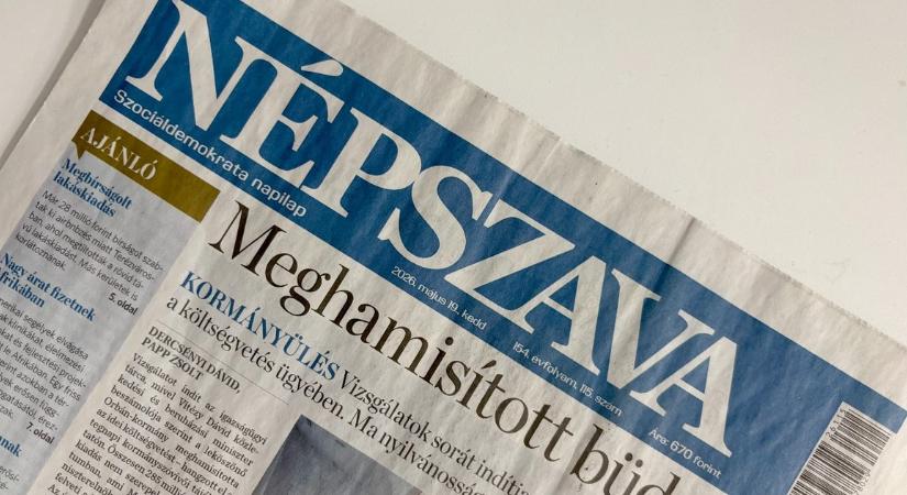 Drámai leépítés a Népszavánál: a munkatársak harmadát elküldik, utoljára jelenik meg a lap PDF-változata