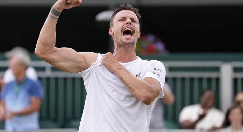 Ez ám a bravúr: Fucsovics Márton kiemeltet legyőzve jutott tovább Wimbledonban